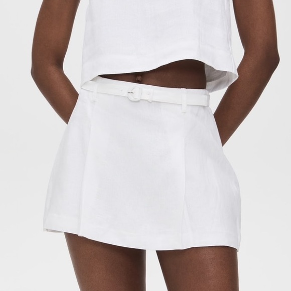 NWT • Reformation Rory white linen skirt - Picture 2 of 11